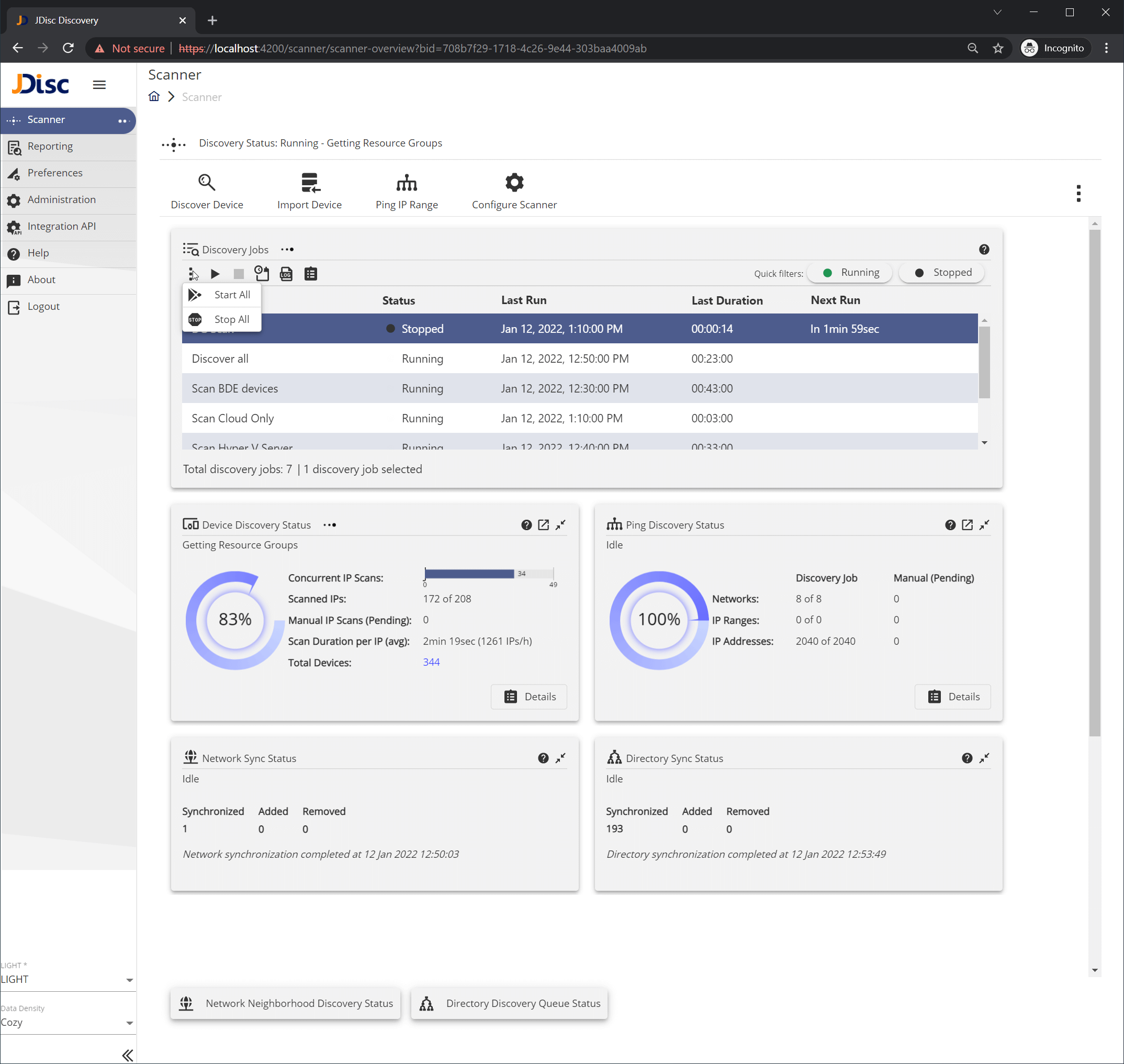 Figure-22-1 - JDisc Network Discovery Discovery Job bulk actions