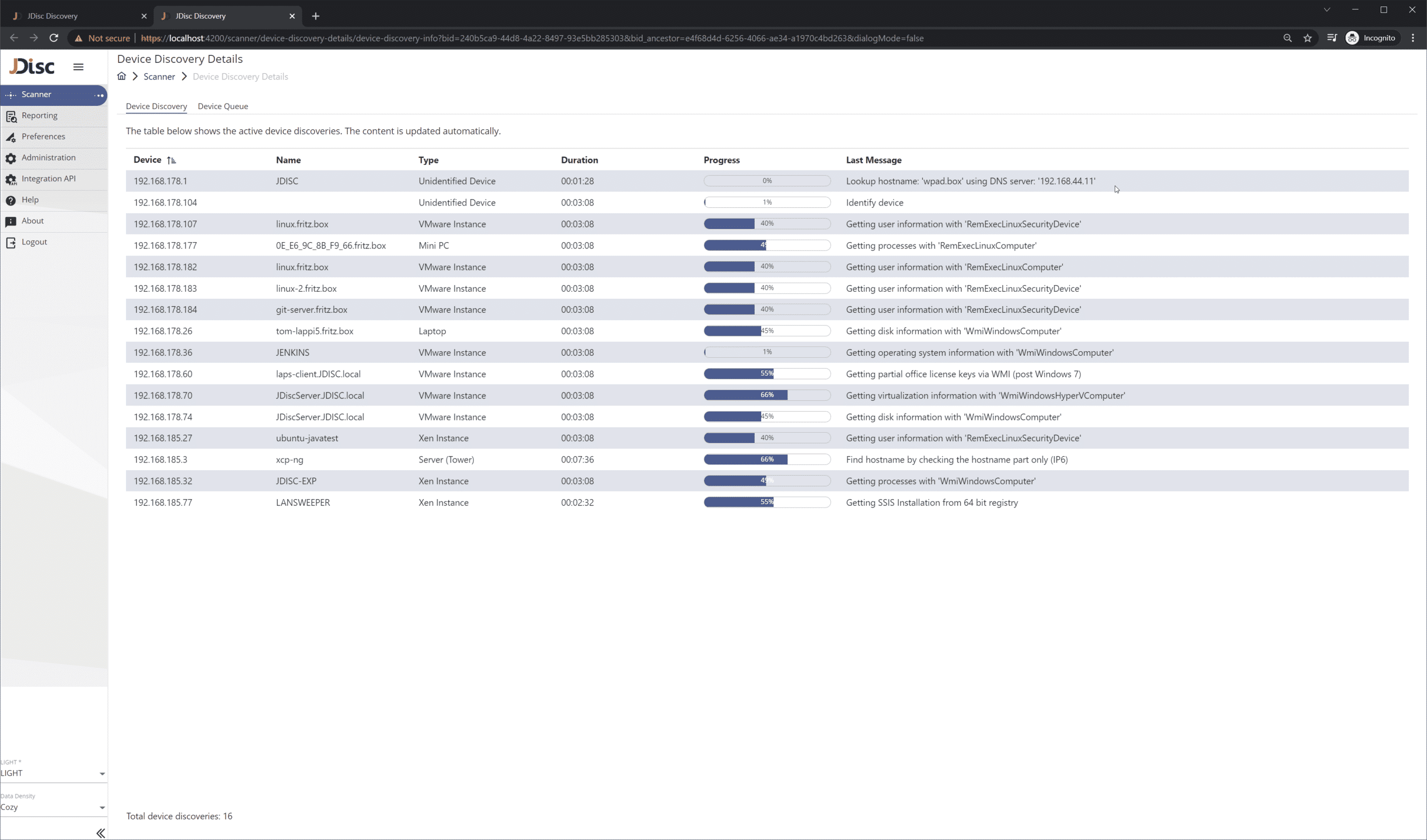Figure-42-1 - JDisc Network Discovery Device Discovery details full screen view