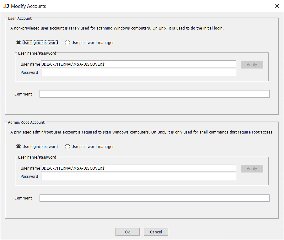 Reviewing the locally cached Group Managed Service Account on the device